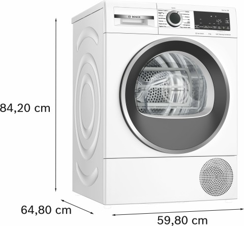 Bosch Serie 6 WQG245C0IT Asciugatrice a pompa di calore 9 kg Classe A+++