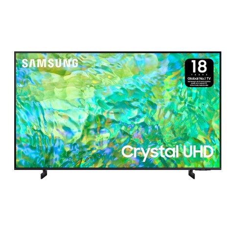 Samsung Series 8 TV UE75CU8070UXZT Crystal UHD 4K, Smart TV 75" Processore Crystal 4K, Adaptive Sound, Black 2023