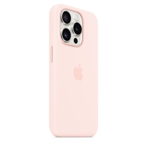 Apple Custodia MagSafe in silicone per iPhone 15 Pro - Rosa confetto