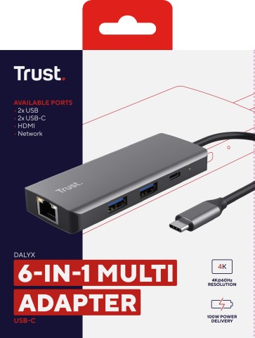 Trust Dalyx USB tipo-C 1000 Mbit/s Argento