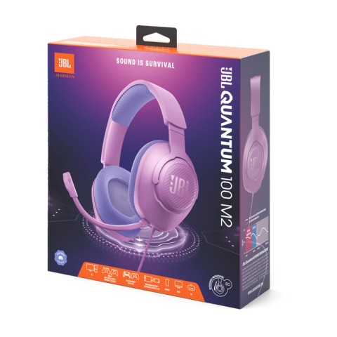 JBL Quantum 100M2 Auricolare Cablato A Padiglione Gaming Viola