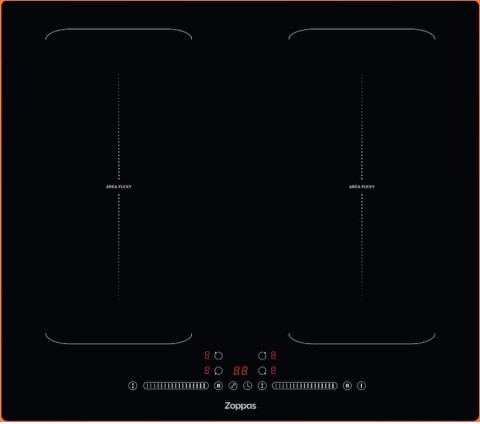 ZOPPAS P.COTTURA MZIHA6040F P.COTT.INDUZ.60CM 4ZONE 2ZONE FLEXY