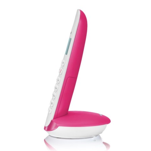 Brondi Lotus Telefono DECT Magenta, Bianco