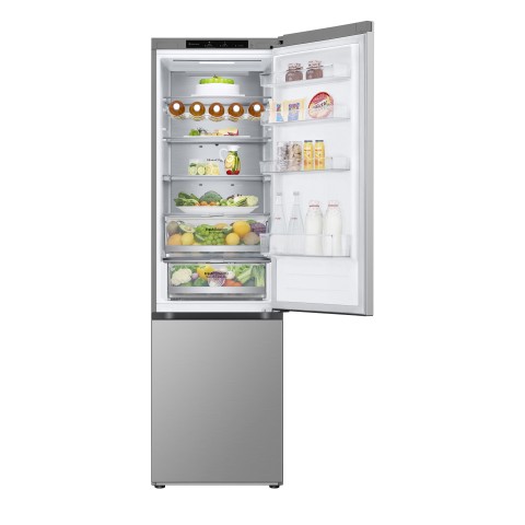 LG GBV7280CPY Frigorifero combinato, Classe C, 387L, Fresh Converter, Porte piatte,Argento