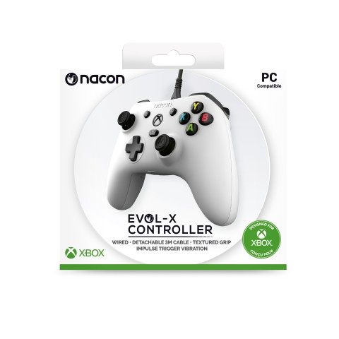 NACON EVOL-X Bianco USB Gamepad PC, Xbox