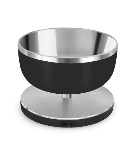 Smeg KSC01BLMWW bilancia da cucina Nero, Acciaio inox Superficie piana Rotondo Bilancia da cucina elettronica