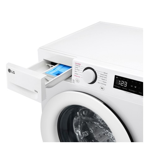 LG F4R3010NSWW Lavatrice 10kg AI DD, Classe A-10%, 1400 giri, Lavaggio a vapore