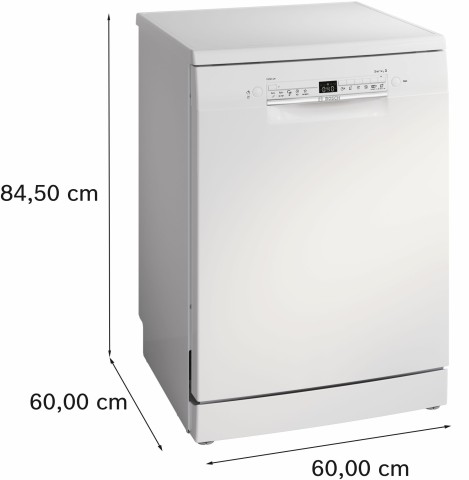 Bosch Serie 2 SMS2HTW02E Lavastoviglie da libera installazione 60 cm Bianco Classe D