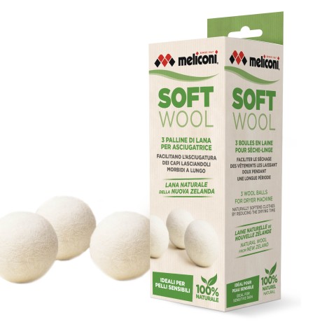 Meliconi Soft Wool accessorio e componente per asciugatrice Palline per asciugatrice