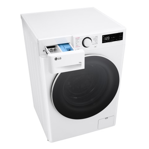 LG F4R5010TSWW Lavatrice 10kg AI DD, Classe A-10%, 1400 giri, TurboWash, Vapore