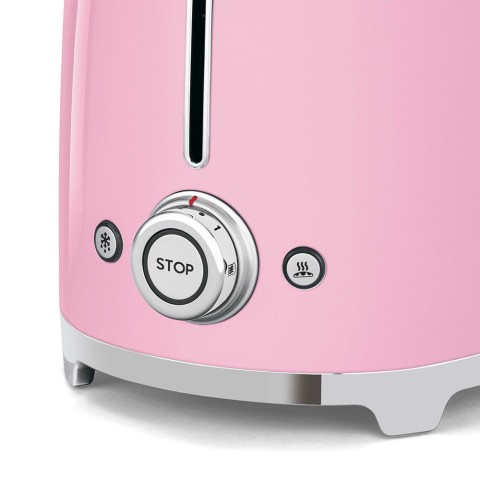 Smeg Tostapane 50's Style – Rosa LUCIDO 2x4 – TSF02PKEU