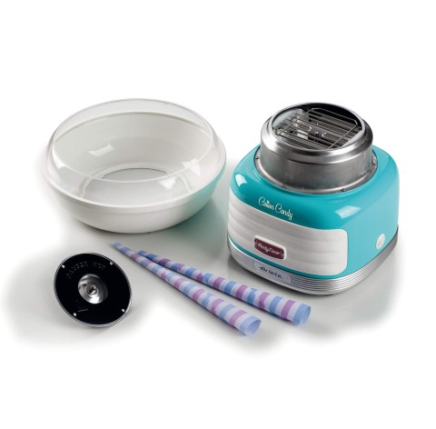 Ariete 2973 - Cotton Candy Party Time - Macchina per Zucchero Filato compatibile con zucchero semolato e caramelle dure - 500 Watt - Azzurro