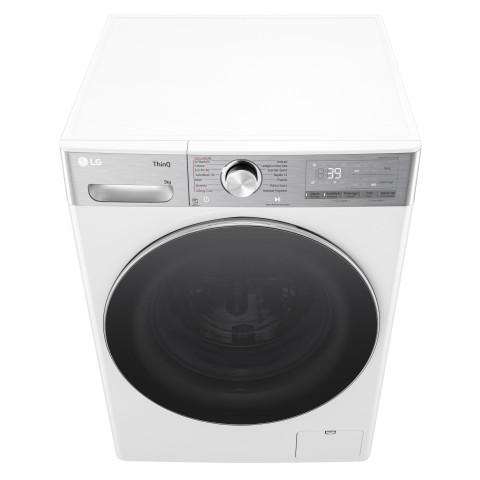 LG F4R9009TPWC Lavatrice 9kg AI DD, Classe A-40%, 1400 giri, TurboWash, Vapore