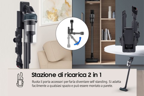 Samsung Aspirapolvere senza filo Jet™ 85 premium 210W VS20C852FTB