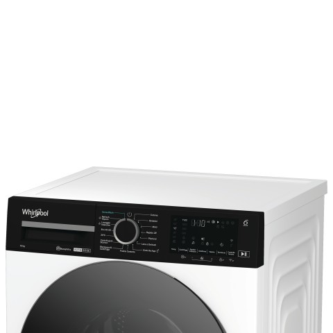 Whirlpool WPM 07W ADS IT lavatrice Caricamento frontale 10 kg 1400 Giri/min Nero, Bianco