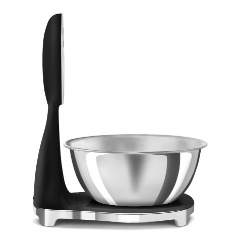 Smeg KSF01BLWW bilancia da cucina Nero, Cromo Superficie piana Bilancia da cucina elettronica