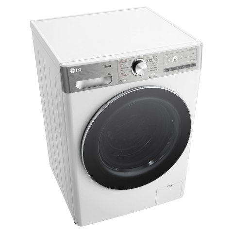 LG F4R9009TPWC Lavatrice 9kg AI DD, Classe A-40%, 1400 giri, TurboWash, Vapore