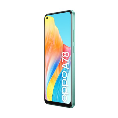 OPPO A78 4G Smartphone, AI Doppia fotocamera 50+2MP, Selfie 8MP, Display 6.43” 90HZ AMOLED FHD+, 5000mAh, RAM 8(Esp 4GB/6GB/8GB)+ROM 128GB (esp1TB), IP54, [Versione Italia], Aqua Green