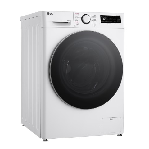 LG D4R5010TSWS Lavasciuga 10/6kg AI DD, Serie R5 Classe D, 1400 giri, TurboWash 360, Vapore, Eco Hybrid, Bianca