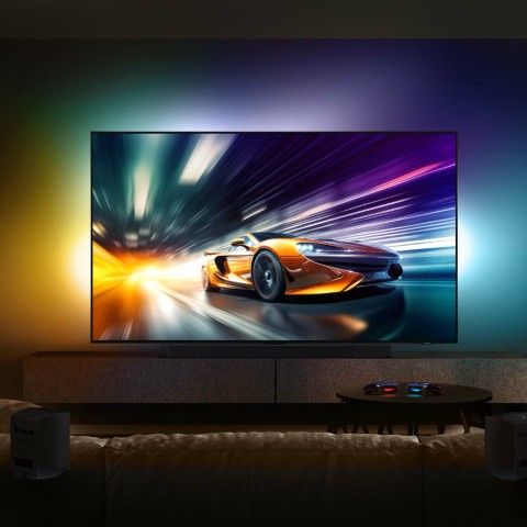 Samsung TV Neo QLED 4K 65" QE65QN90DATXZT Smart TV Wi-Fi Titan Black 2024, Processore NQ4 AI GEN2, Tecnologia Quantum Matrix, Neo Slim Design, Dolby Atmos