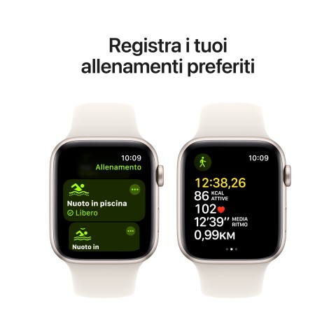 Apple Watch SE GPS 44mm Cassa Alluminio Galassia con Galassia Sport Band - M/L