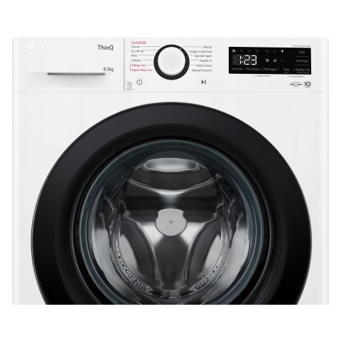 LG F2WV308S6AW Lavatrice 8,5kg AI DD, Classe A, 1200 giri, Vapore