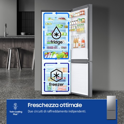 Samsung RB53DG706CS9 Libera installazione 538 L C Metallico, Acciaio inox