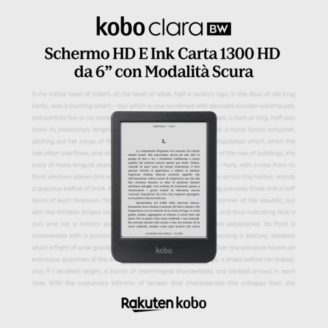 Rakuten Kobo Clara BW lettore e-book Touch screen 16 GB Wi-Fi Nero