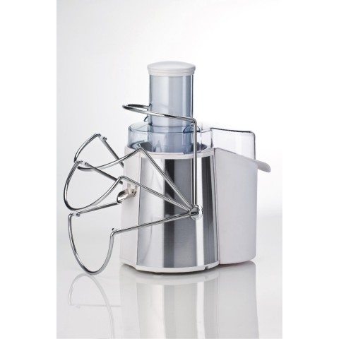 Ariete 173 Centrika Metal - Centrifuga per estrarre succo di frutta e verdura - Beccuccio salvagoccia - Acciaio Inox - 700 Watt - Bianco e Argento