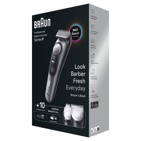 Braun BeardTrimmer BT9420 Regolabarba Uomo