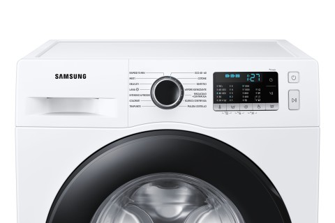 Samsung WW80AGAS21AE/ET lavatrice slim a caricamento frontale Crystal Clean™ 8 kg Classe E 1200 giri/min, Porta nera + panel nero