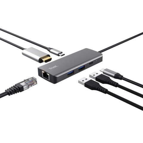 Trust Dalyx USB tipo-C 1000 Mbit/s Argento