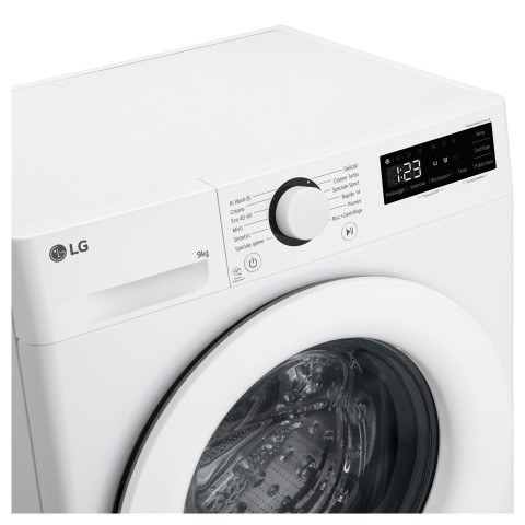 LG F2R3S09AIDD Lavatrice 9kg AI DD, Classe A-10%, 1200 giri, Motore Direct Drive