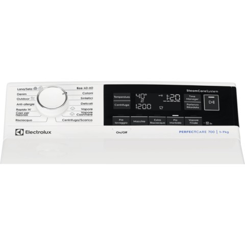 Electrolux EW7T337A lavatrice Caricamento dall'alto 7 kg 1251 Giri/min Bianco