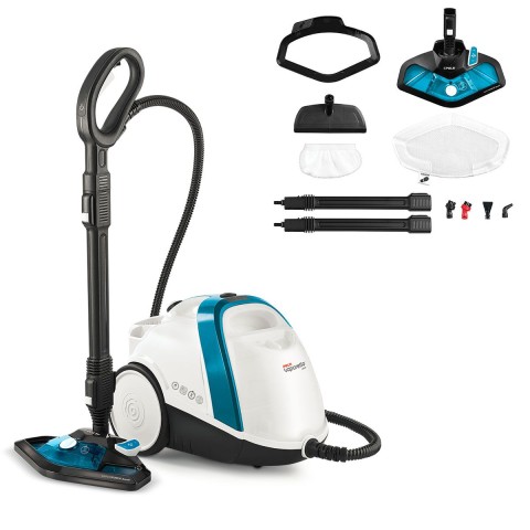 Polti Vaporetto Smart 100_B Pulitore a vapore cilindrico 1500 W Blu, Bianco