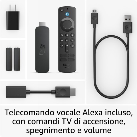 Amazon Nuovo Fire TV Stick 4K di | Dispositivo per lo streaming con supporto per Wi-Fi 6, Dolby Vision/Atmos e HDR10+