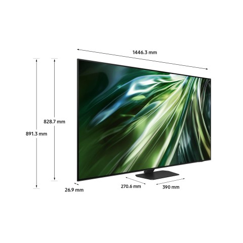 Samsung TV Neo QLED 4K 65" QE65QN90DATXZT Smart TV Wi-Fi Titan Black 2024, Processore NQ4 AI GEN2, Tecnologia Quantum Matrix, Neo Slim Design, Dolby Atmos