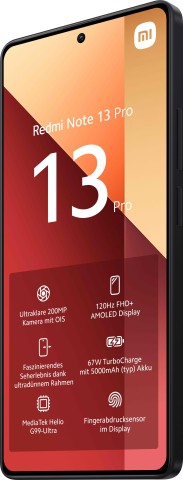 Xiaomi Redmi Note 13 Pro 16,9 cm (6.67") Dual SIM ibrida Android 13 4G USB tipo-C 8 GB 256 GB 5000 mAh Nero