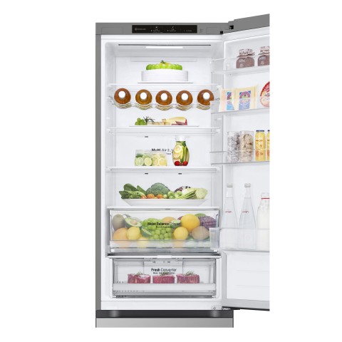 LG GBV3200DPY Frigorifero combinato, Classe D, 387L, Fresh Converter, Porte piatte,Argento