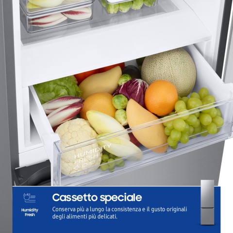 Samsung Frigorifero Combinato EcoFlex AI 2m 390L RB38C600CS9