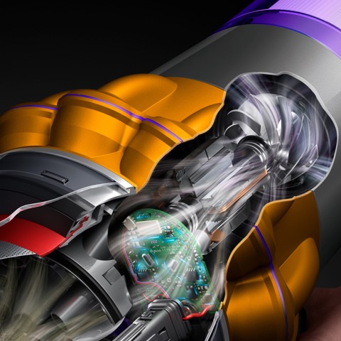 Dyson V15s Detect Submarine aspirapolvere senza filo Nichel, Giallo Senza sacchetto