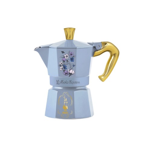 Bialetti Bridgerton Moka Nero, Blu, Oro, Viola, Giallo