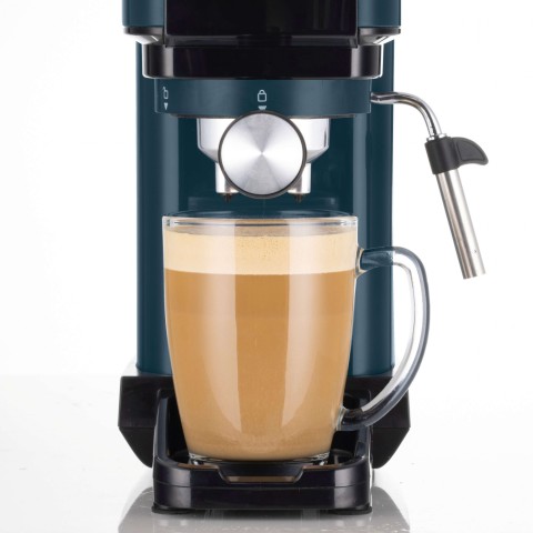 Ariete 1399 Macchina da caffè espresso Snow White, Per polvere e cialde ESE, 1300 W, Capacità 1,1L, 15 bar di pressione, Filtro 1, 2 tazze e cialda ESE, Cappuccino, Bianco