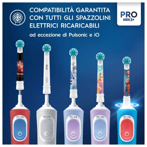 Oral-B Testine Di Ricambio Pro Kids Con Spiderman, 3 Testine