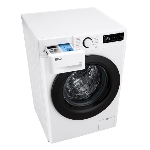 LG F4R3011NSWB Lavatrice 11kg AI DD, Classe A-10%, 1400 giri, Lavaggio a vapore