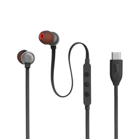 JBL Tune 310C Auricolare Cablato In-ear Musica e Chiamate USB tipo-C Nero