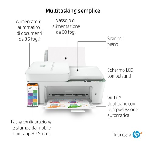 HP DeskJet Stampante multifunzione 4122e