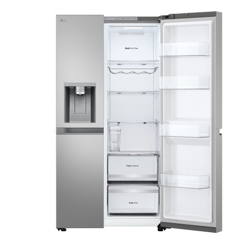 LG GSLE81PYBC Frigorifero Side-by-Side, Classe C, 628L, Wi-Fi, Dispenser senza allaccio, Total No Frost, Prime Silver