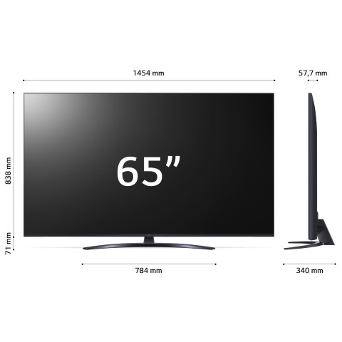 LG UHD 65'' Serie UR81 65UR81006LJ, TV 4K, 3 HDMI, SMART TV 2023