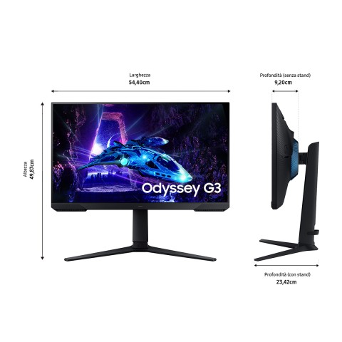 Samsung Monitor Gaming Odyssey G3 - G30D da 24'' Full HD